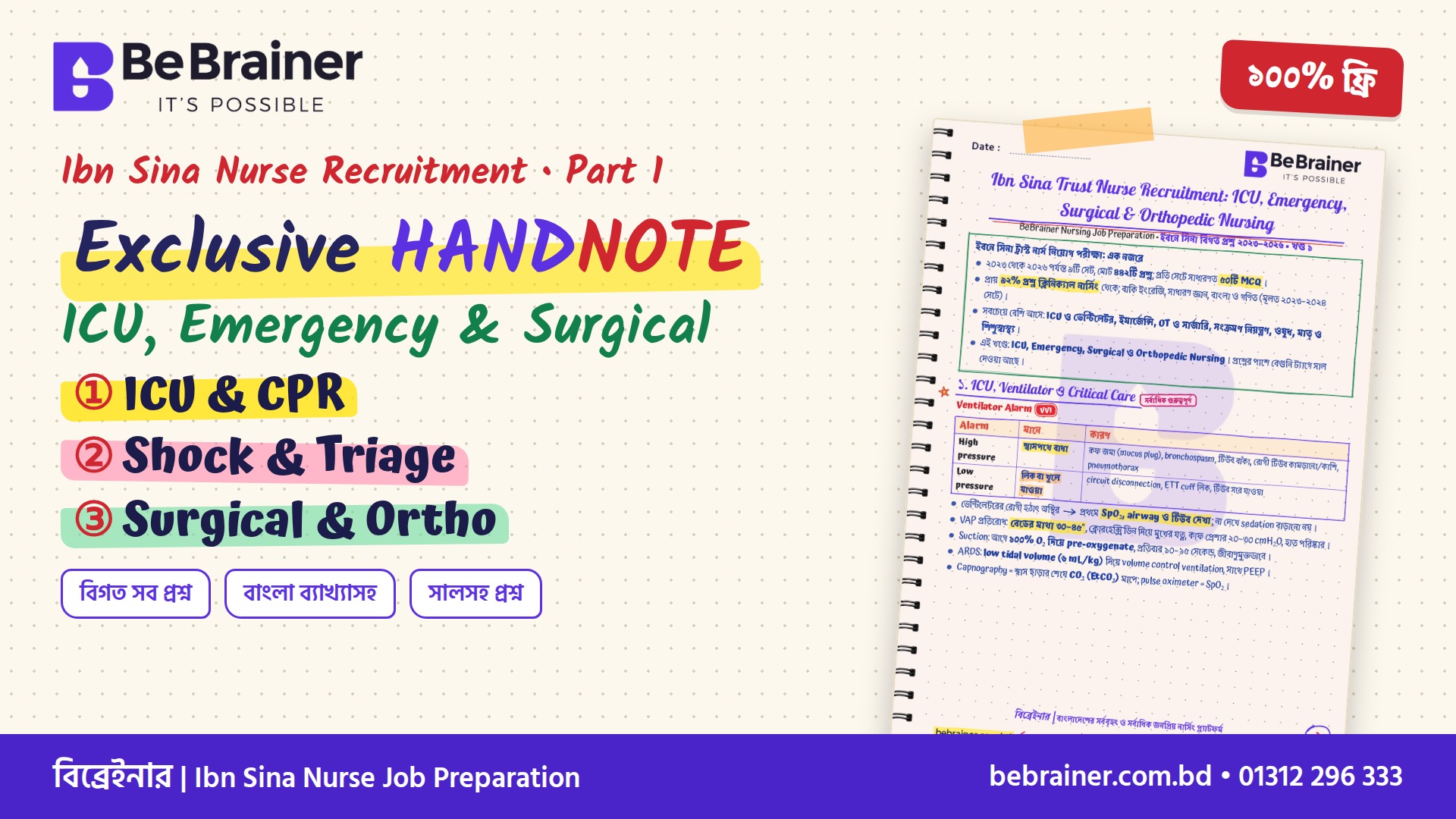 IBN Sina Nurse Recruitment Exclusive Hand note 01